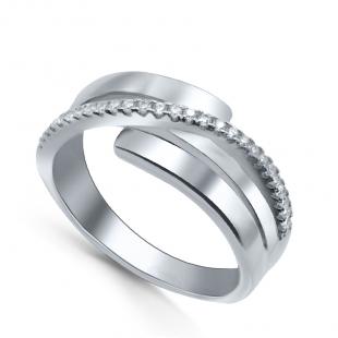 Серебряное кольцо<br> 01HLR2373A-198, куб.цирконий